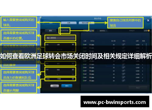 如何查看欧洲足球转会市场关闭时间及相关规定详细解析